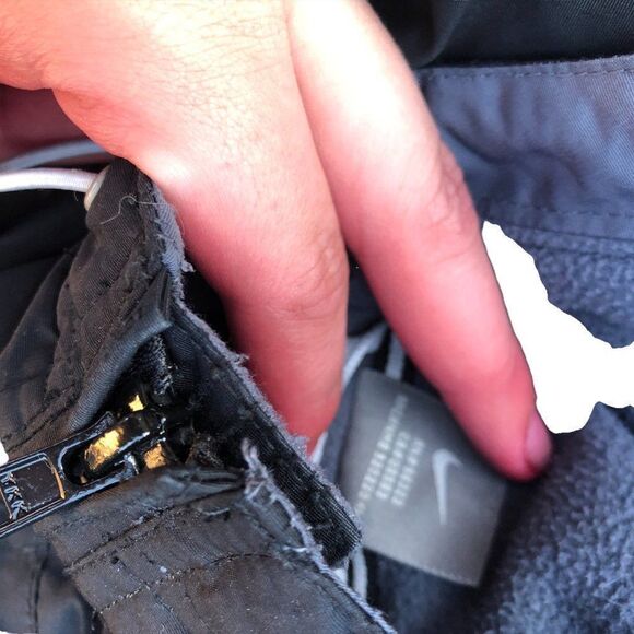 NIKE Jacket XL Black Big Logo - Picture 8 of 10